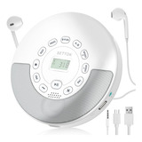 Cd Player Portable Bluetooth, Rechargeable Cd Player With S.