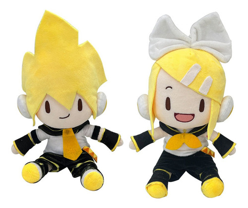 2pcs/set Hatsune Miku Kagamine Len Rin Peluche Muñeca Regalo