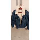 Campera De Jean, Con Corderito.muy Abrigada. Dama