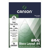 Bloco Canson Layout A4 180g 20 Folhas Super Sulfite