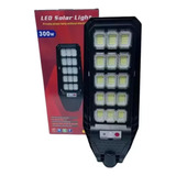 Lampara Solar 300w Iluminación Exterior Sensor Lp65 Soporte 