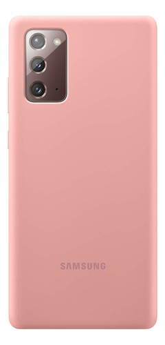 Funda De Silicona Original Para Samsung Note 20 Rosado