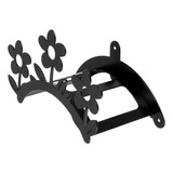 Suporte Enrolador Mangueira Jardim Flores Preto