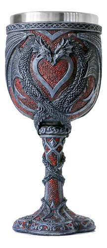 Copa Medieval Doble De Vino De Dragon  Caliz De Vino De San