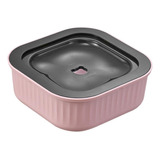 Alimentador Lento Sin Derrames Con Disco Flotante, Rosa