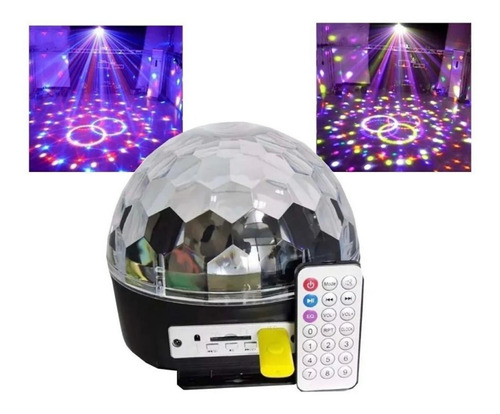 Bola Audioritmica 6 Colores Usb Sd Luces Led Dj Parlante