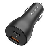 Cargador De Doble Puerto Usb C Vehículo Carga 3.0