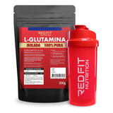 Suplemento Em Pó Red Fit Nutrition L-glutamina Pura 300g Sabor Natural