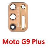 Lente Vidro Da Câmera Traseira Moto G9 Plus Xt2087-1 Dourado