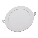 Foco Panel Led 9w Plafón Redondo Embutido 14.5cm 220v X20 Un