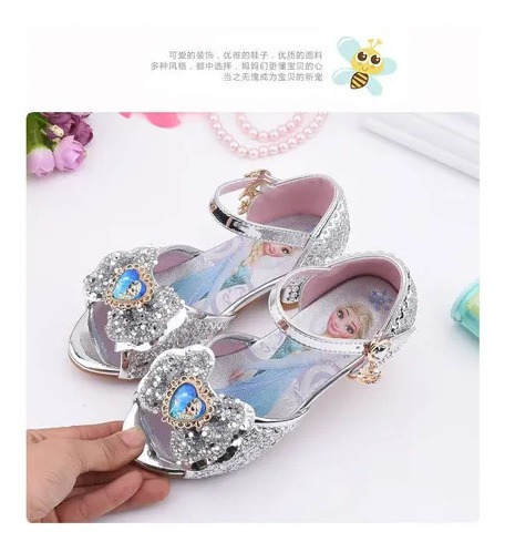 Zapato Sandalia Infantil Princesa Comoda Cosplay Frozen