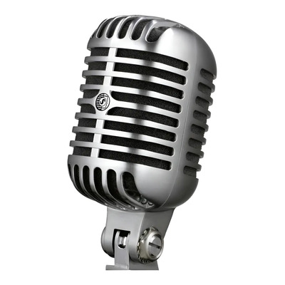 Micrófono Clásico Vocal Shure 55sh Color Plateado | Meses sin interés