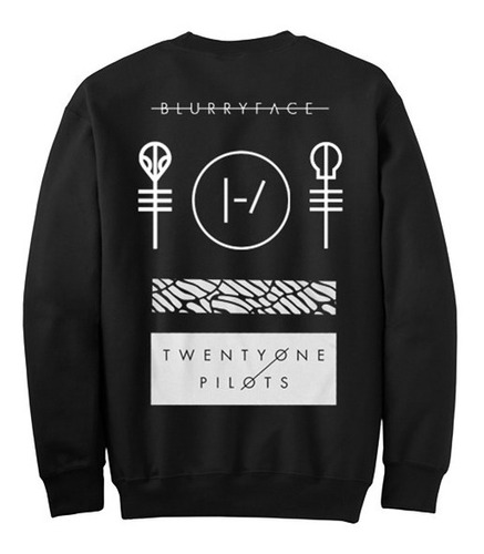 Sudadera Sweater Twenty One Pilots Trench Black & White Moda