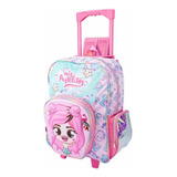 Mochila Pastelitos Primaria Con Carro 181702 Color Rosa Menta Msi