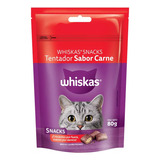 Whiskas Gato Snack Sabor Carne X 6 Unidades X 80 Gr