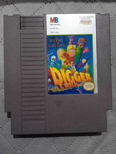 Digger T.rock: Legend Of The Lost City Nintendo Nes Original
