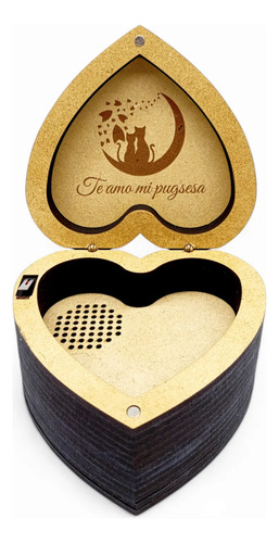 Caja Musical Melodía Y Grabado Personalizable Romántico Love | Meses sin interés