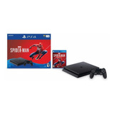 Playstation 4 Slim 1tb Spiderman Ed., 2 Joysticks + 3 Juegos
