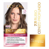 Kit Tintura L'oréal Paris  Excellence Tono 7.11 Rubio Ceniza