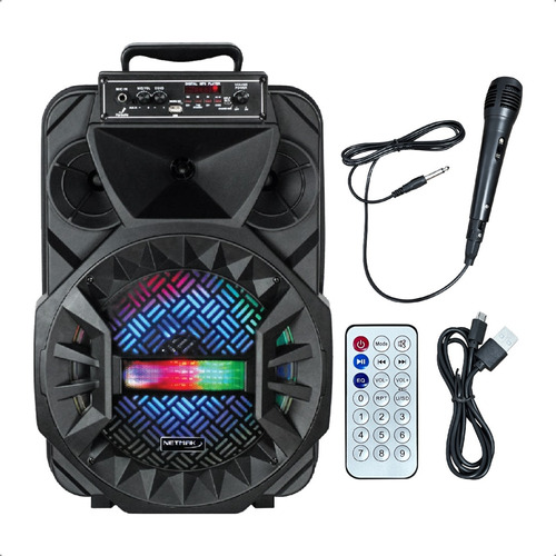 Parlante Portátil Bluetooth 12 Pulgadas Radio Fm Micrófono