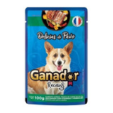 Ganador Recetas Para Perro Adulto Sabor Pavo Sobre De 100g