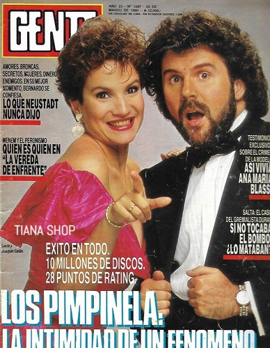 Gente N° 1287_22-3-1990_pimpinela: Intimidad De Un Fenómeno