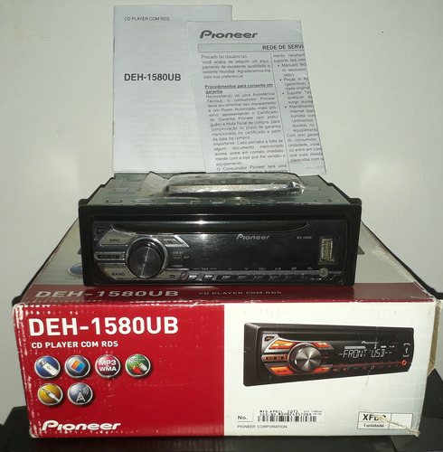 Som Automotivo Pioneer Deh 1580ub Radio Am  Sw  Fm Usb Cd