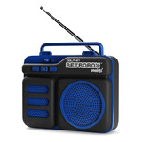 Dolphin Radio Bt Retrobox Azul