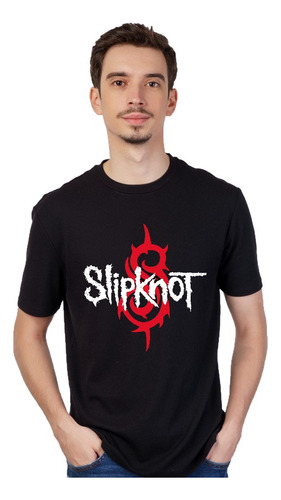 Remera Slipknot - Manga Corta Unisex Cuello Redondo - Logos