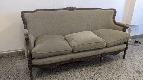 Sillón Francés 3 Cuerpos 165 Cm De Ancho