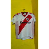 Camiseta De River Plate Budweiser Marca adidas De Niño