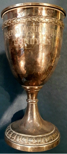 Antiguo Trofeo Copa Deporte Campeón Plateada Tunuyan Mendoza