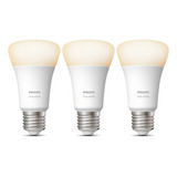 Philips Hue Lampara White E27 9w Bluetooth X 3 Unidades