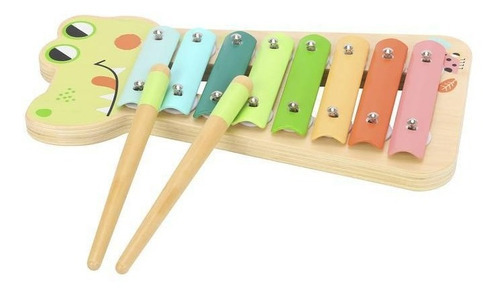 Xilófono Infantil, Cocodrilo, Juguete Tooky Color Colored