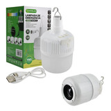 Foco Led De Emergencia Con Bocina Portatil Recargable 8w Color De La Luz Blanco Frío