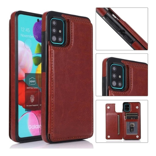 Funda Para Samsung Con Tarjetero Varios Modelos Y Colores 