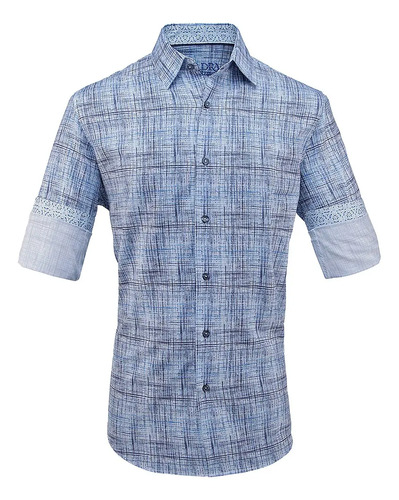Cuadra Camisa De Botones Para Hombre Casual