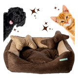 Caminha Pra Shitzu Cama Pra Cachorro P 50x50 Kit Caes E Gato Cor Marrom