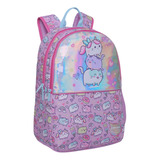 Mochila Infantil Sunny Kawai Cat Lila Head