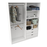 Armário Colmeia Cabideiro Duplo M4 100% Mdf Roupeiro Closet