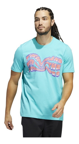 Polera adidas Summer Heat Verbiage Estampada Hombre