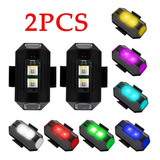 Mini Luz Led Estrobo Con Iman Para Moto Bici Dron 2 Pzs