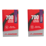 Kit De Camaras Chaoyang Bicicleta Ruta 700 X 18/23 Presta X2