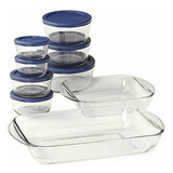 Anchor Hocking Bakeware Set De 16 Piezas De Vidrio Para