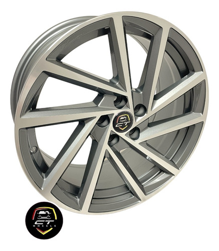 Kit 2 Rines 17x7.5 5-100 P/corolla Vento Polo Ibiza Taigun