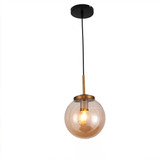 Luminaria Lustre Pendente Designer Moderno Globo Vidro E27