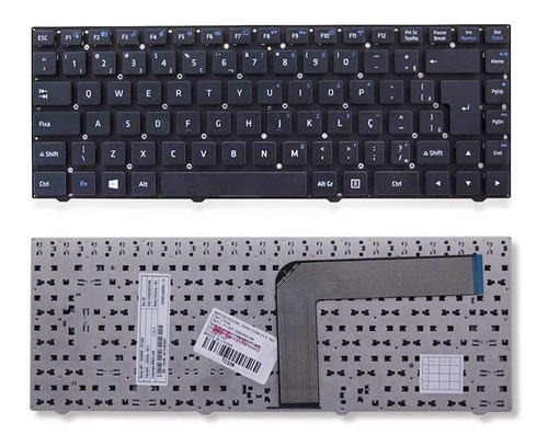 Teclado Positivo Unique N4140 Sim 3200 Abnt2 Com Ç Preto