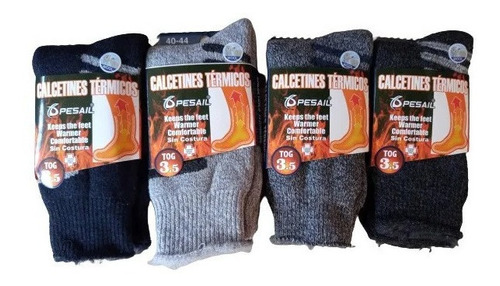 X6 Calcetines Ultra Termicos Para Hombre - Gruesos