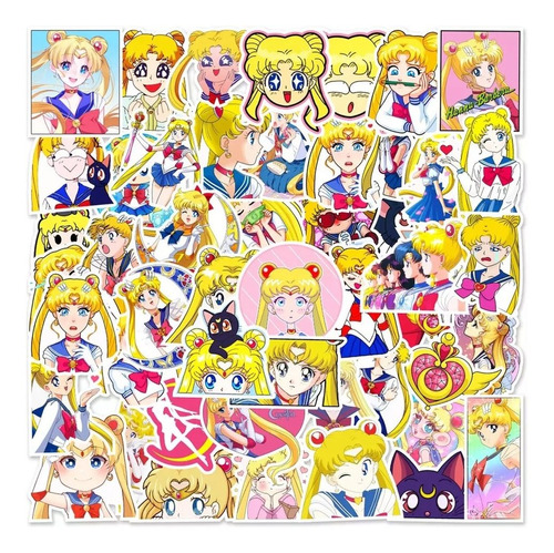 Anime A Escoger Variado 50 Calcomanias Stickers Anime Manga