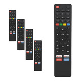 Kit 5 Controle Compatível Multilaser Smart Tv Tl012 11 30 20